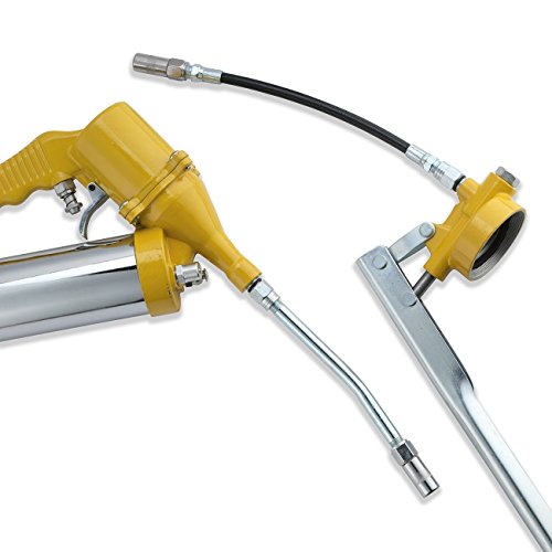 HILTEX 31109 Air Grease Gun Set | 6 Piece | 6.5” Extension | High PSI Output | Lubrication Tool for Home or Automotive Projects - Thumbnail 2