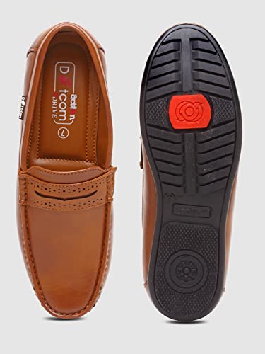 Image of Action-DRIVE-43 Lightweight Comfortable Synthetic Leather Loafers for Men