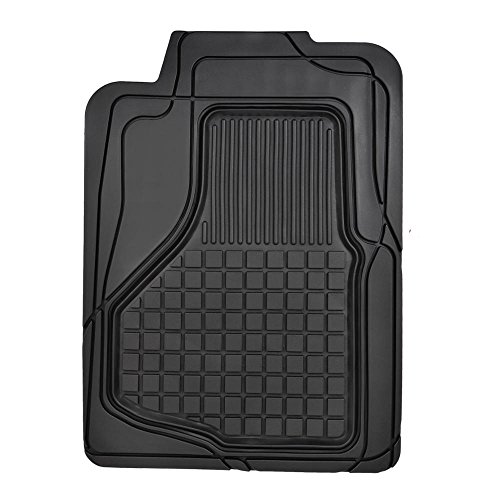 Motor Trend All Weather Semi-Custom Fit Heavy Duty Rubber Floor Mats For Auto Car Truck Van Suv (2 Front & Rear Liner) #TOP3
