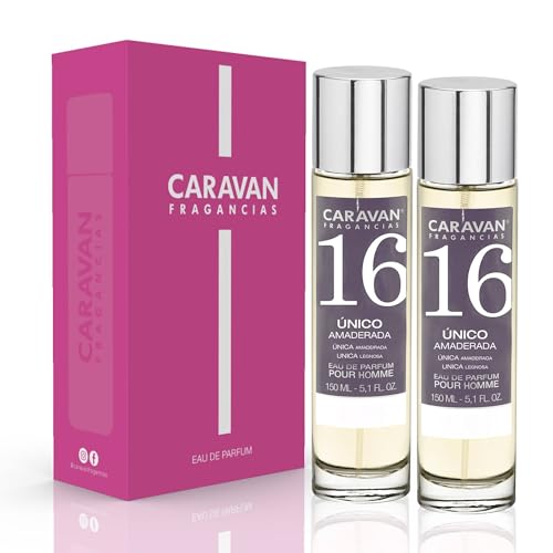 CARAVAN FRAGANCIAS - CAJA DE REGALO con 2 Perfumes Nº16 de 150 ml, para hombre