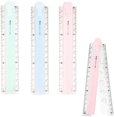 Règles en plastique transparent de 6 et 12 pouces - Double mesure Règles en plastique transparent de 6 et 12 pouces - Double mesure