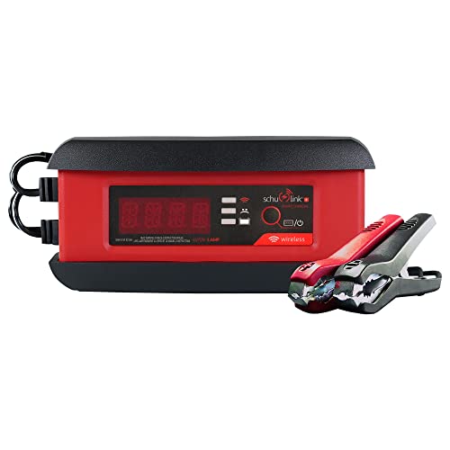 Schumacher Electric Smart Battery Charger and Maintainer, SC1366, 3-in-1, Fully Automatic, Wireless Monitoring, 3 Amps, 6 Volt, 12 Volt, for Motorcycle, Lawn Tractor, Power Sport, and Car Batteries