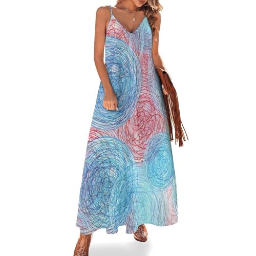 Robe longue d'été sans manches pour vos journées farniente à la plage