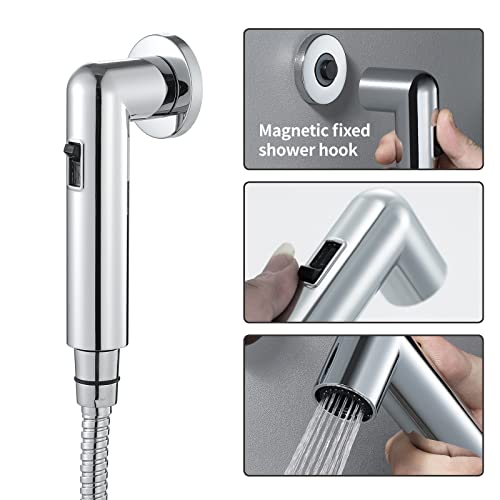 Ensemble de fixation de bidet à haute pression en laiton pour WC - 5