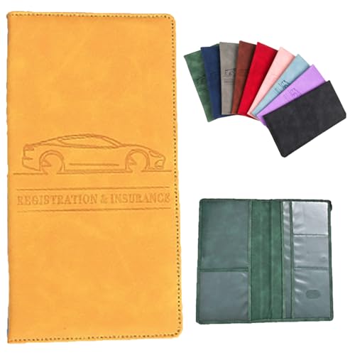 Emboadlie Car Registration Holder, Car Registration & Insurance Card Holder, Vehicle Registration Holder With Great Size and Something That’s Always Worth Having in The Car (P)