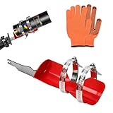 Spray Paint Can Shaker for Reciprocating Saw, Double Clamp Designs for Better Slip Resistance, One Click Adjustment Paint Shaker Mixer Made of Stainless Steel Fits 2" - 3" Cans (Red)