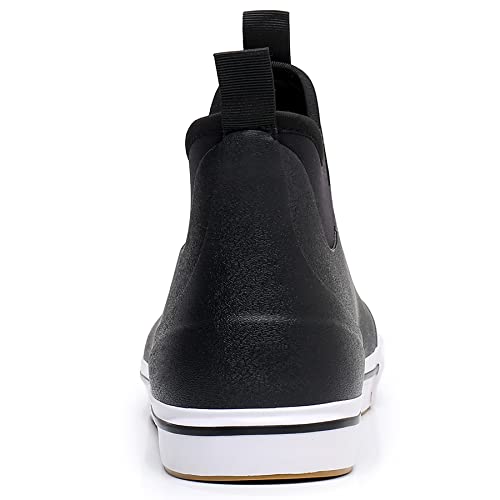 Wtw Unisex Rain Boots For Men And Women, Waterproof Rubber Fishing Deck Boots Neoprene Boots Slip On Ankle Garden Shoes #TOP5