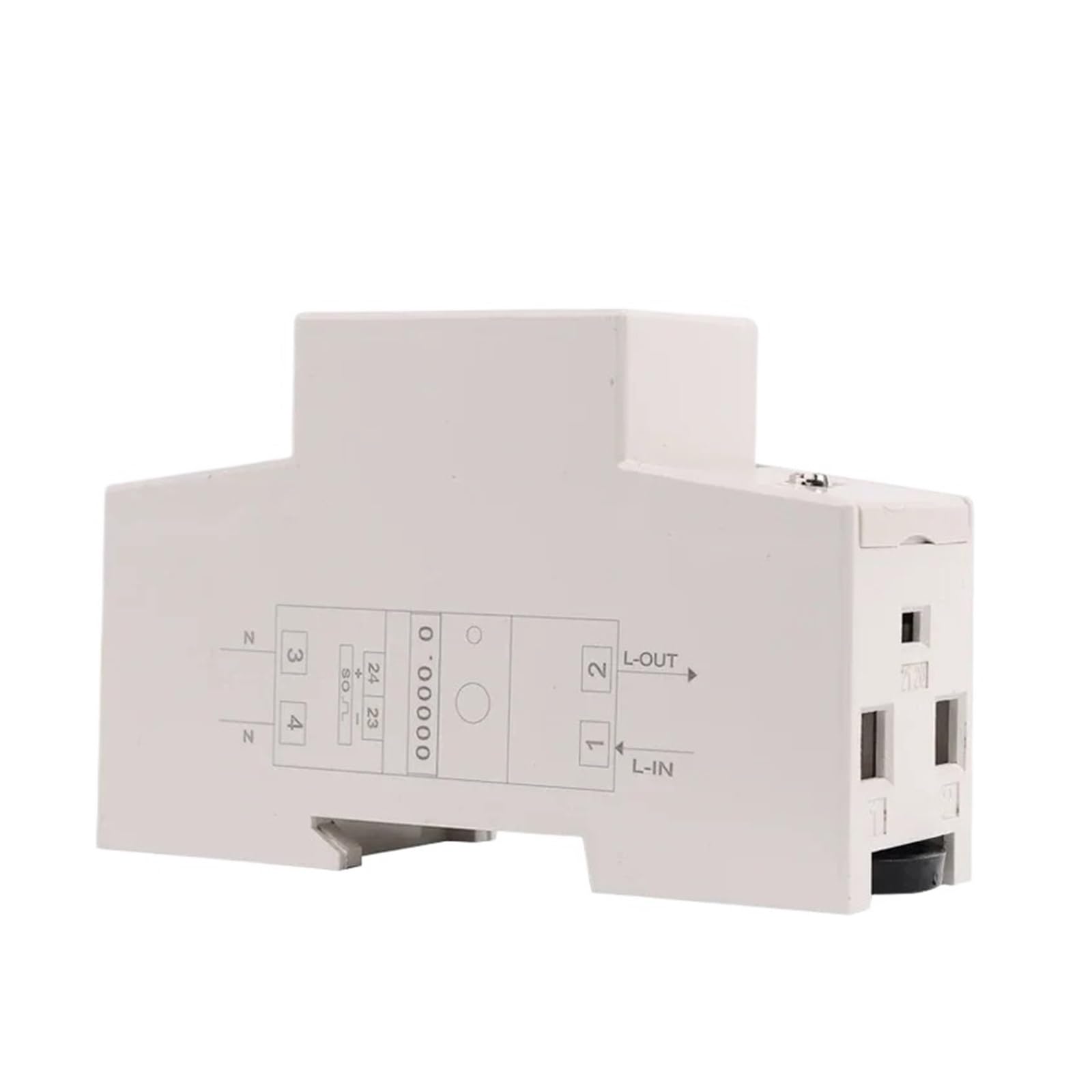 Wattmètre monophasé sur Rail Din, consommation d'énergie électronique, 5-80A, 230V AC 50Hz, avec Fonction de réinitialisation