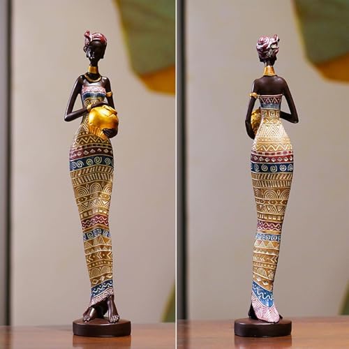 Figurine tribal lady statue : le cadeau d'exposition rétro idéal