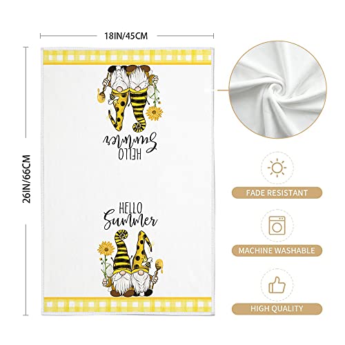 Liphontcta Kitchen Towels For Summer Decor Gnomes Sunflowers Buffalo Plaid Dish Towels 18X26 Inch Ultra Absorbent Bar Drying Cloth Sunshine Hand Towel For Kitchen Bathroom Party Home Decorations Set Of 2Sports & Outdoors Patio #TOP6