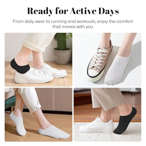 image for wernies Low No Show Short Socks Women Thin Non Slip Invisible Loafer A