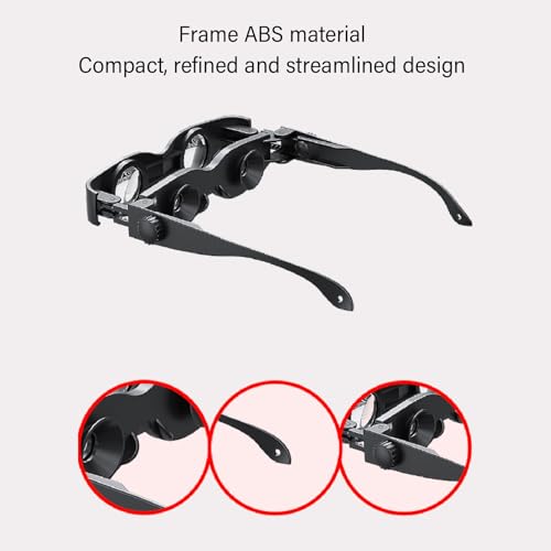 Zopsc Binoculares 3X con Lente Ajustable HD miniatura 4