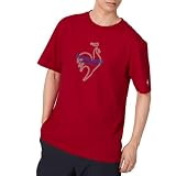 [ルコックスポルティフ] ヘランカサンスクリーン半袖Tシャツ 吸汗速乾 ストレッチ UV CUT(UPF50+) 遮熱 クーリング(効果) SUNSCREEN LT6SHT01M_RD00_XO