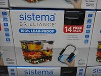 New Sistema Brilliance Leakproof Food Storage Container Lunchbox 14pc