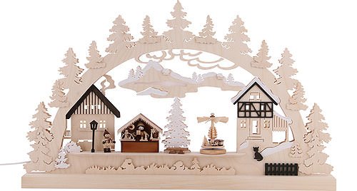 Candle Arch - Christmas Village - 62x37x5,5cm / 24x14x2 inch - Michael Müller