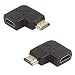 Produktbild 2 StüCk Im Set HDMI Winkelstecker HDMI Adapter 270 Grad Und 90 Grad HDMI Stecker Auf Buchse Konverter Degree Flat Vertical HDMI Abgewinkelt Verbinder Mit Vergoldete Kontakte