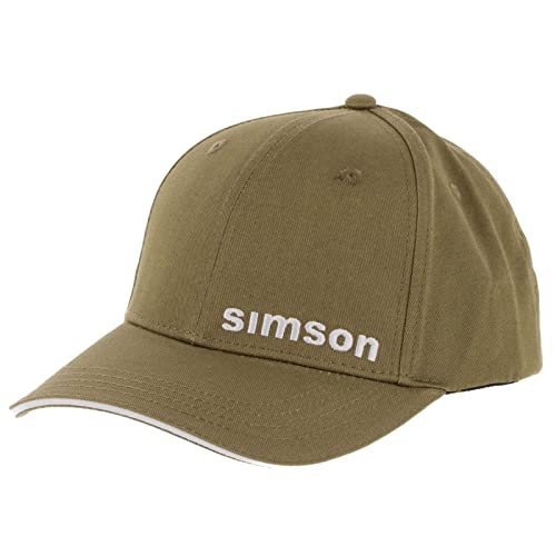 Preisvergleich Produktbild MZA Basecap Curved Simson, Farbe: Olivgrün, mit Snapback-Verschluss