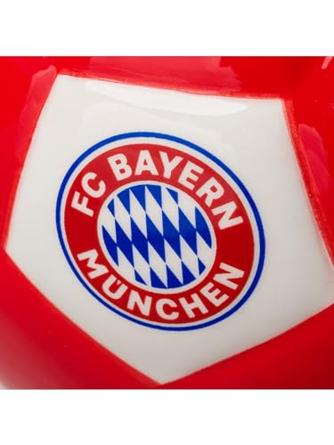 FC Bayern München Müslischale aus Keramik (Rot/Weiß) I Schüssel mit Vereinswappen & 0,5 L Fassungsvermögen I Spülmaschinen- & mikrowellengeeignet I Offiziell lizenziert
