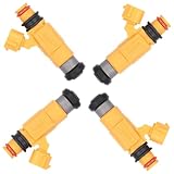 SCITOO For Mitsubishi Fuel Injectors 4 Holes fit for 97 98 99 2000 2001 2002 2003 2004 for Mitsubishi Diamante,99 2000 for Mitsubishi Galant,97 98 99 for Mitsubishi Montero Sport CDH275 4pcs
