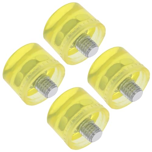 Tofficu Testa di Martello in Gomma 25mm 4 Pezzi – Punte di Ricambio Morbide Antiurto per Lavori Delicati, Adatte per Assemblaggio Mobili e Artigianato, Resistente e Leggera per Uso