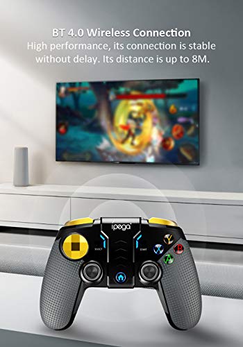 Andoer PG-9118 Gamepad sem fio 3 em 1 + joystick + suporte telescópico BT Game Controller Smartphone