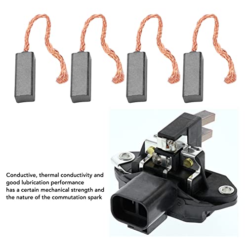 Yosoo Health Gear Zestaw Szczotek Regulatora Alternatora, 4 szt. Zamienniki Szczotek Węglowych do Generatorów OE 16770206