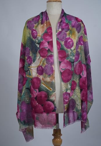Image of VIC Cotton Modal Digital Print Scarf for Women | Digital Print Designer Stole | Soft Lightweight Luxury Wrap | Premium Cotton Modal Blend | 55 x 170 cm | VIC-SM-DP5517
