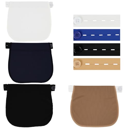 HoxzoDa 8pcs Extensores de Botones para Mujer Embarazada Alargador,Extensores de Jeans con Cintura Ajustable, Extensión de Cintura para Embarazo,Para Maternidad,Mujer,Hombre