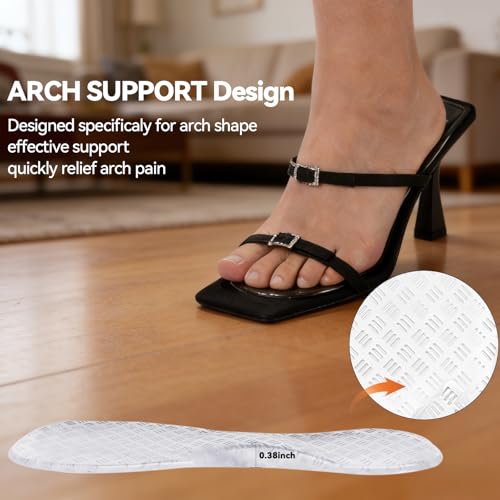 Plantillas soporte arco para tacones mujer 3/4 adhesivas miniatura 3