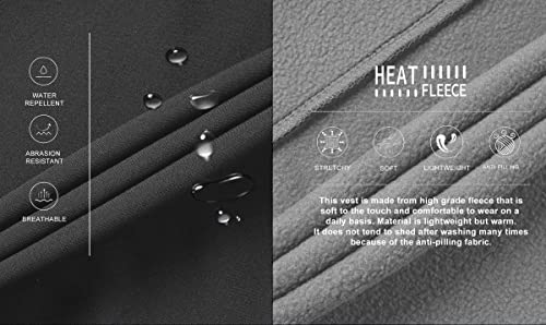 Town&Field Women's Lightweight Vest Softshell Sleeveless Jacket Outerwear Stand Collar Zipper Pockets Running Hiking Golf Travel(Grey,Xxl) #TOP4