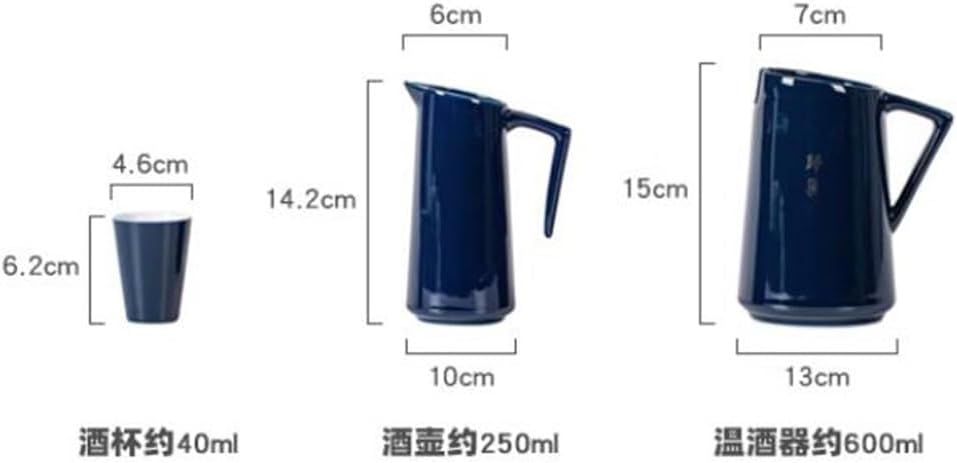 Gift Box With Ceramic Wine Set Warm Hot Pot Distributor Clear Glass Small Cup