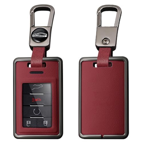 Coque de clé Cadillac en cuir véritable pour habiller élégamment votre boîtier de voiture CTS ATS