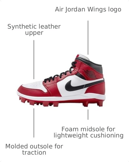 Image of Nike Jordan 1 Retro MCS Mens Shoe Gym Red /White /Black Size