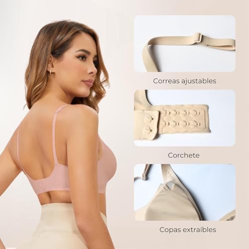Sostenes de mujer sin costuras para el día a día: comodidad total sin aros y discreción absoluta 2
