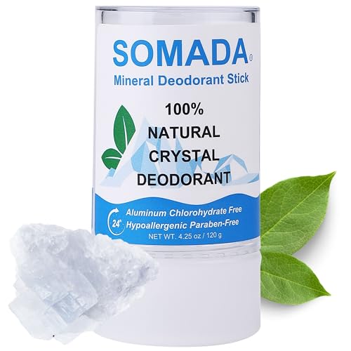 Crystal Deodorant Stick for Women and Men, 4.25 oz/120g - ...