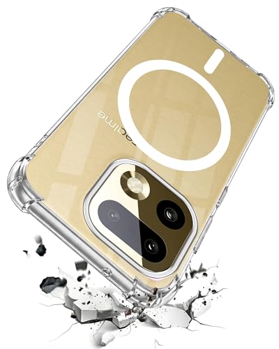 Image of Jkobi Shockproof Crystal-Clear Back Cover for Realme 16 Pro Plus 5G (Magsafe Wireless Support | Drop & Camera Protection | Hard Polycarbonate)