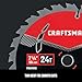 CRAFTSMAN 7-1/4 Inch 24T Carbide Circular Saw Blade for Framing (CMAS372524)