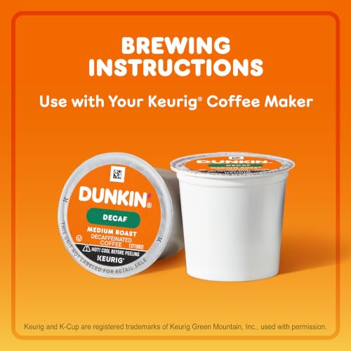 Dunkin’ Decaf Medium Roast Coffee, Keurig K-Cup Pods, 60 Count - image 4