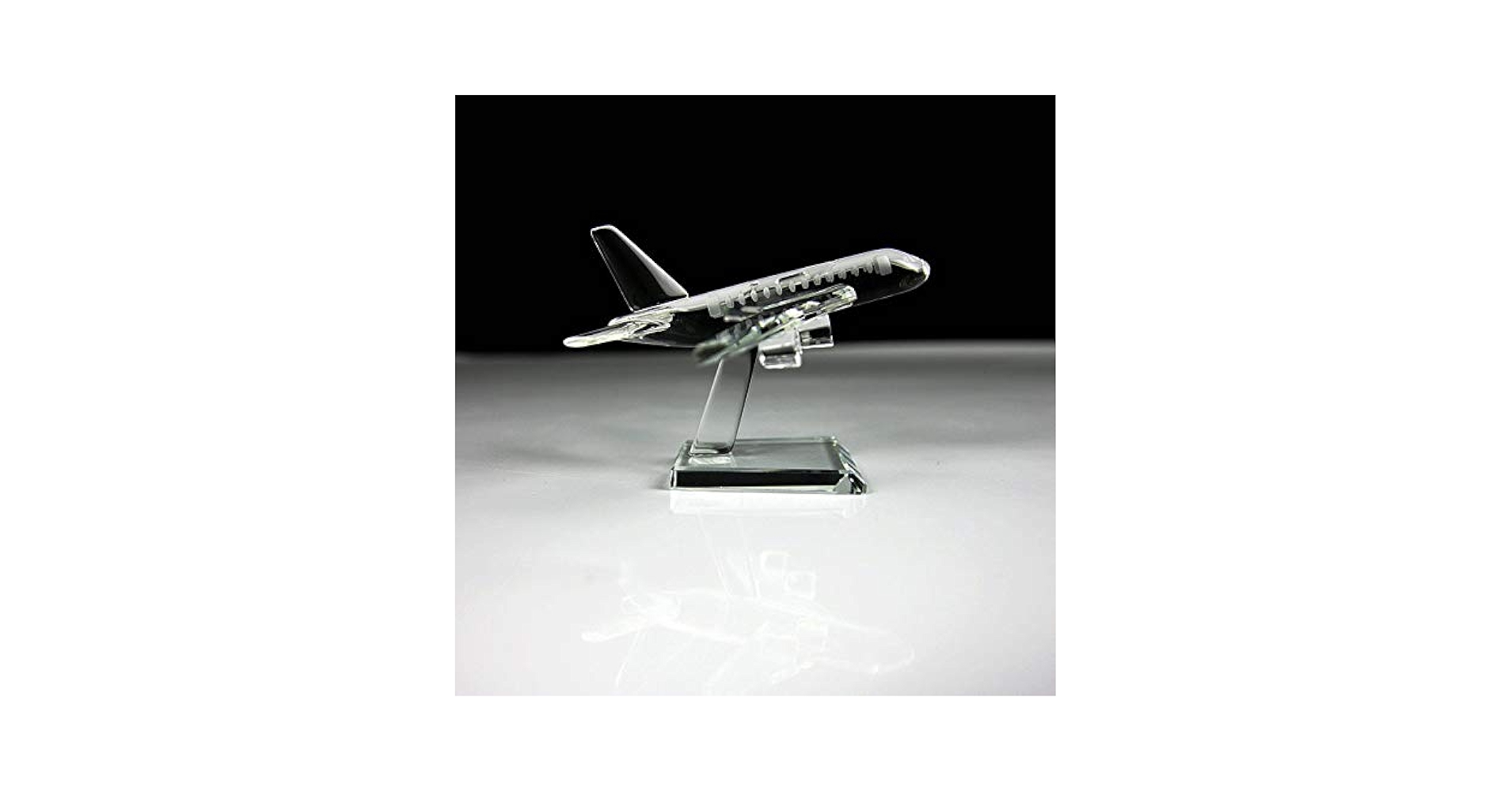 Amazon｜繊細なクリスタルガラス飛行機モデル小型飛行機航空機