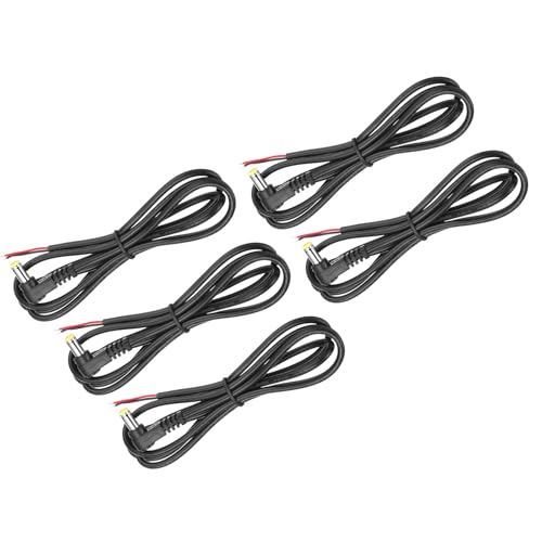 5 cables DC 5.5mm x 2.1mm ángulo 90° 1m miniatura 1