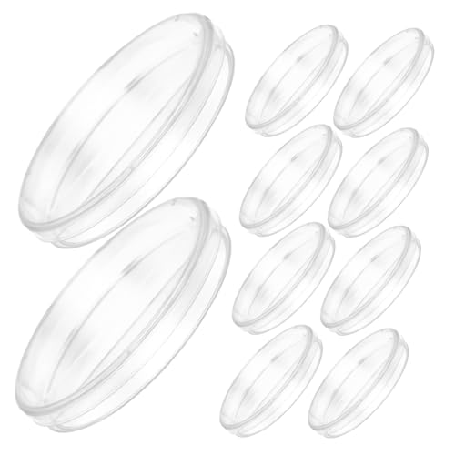 Alipis Versatile 10pc Petri Dishes Lids for Agar Plates Mushroom Cultivation Botany and Microbiology Studies