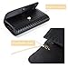 MUDUO Women's Woven Evening Bag Casual Leather Shoulder Handbag Fashion Crossbody Clutch Purse (BZ18-Black)