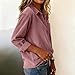 Womens Corduroy Shirts Long Sleeve Collared Button Down Blouse Oversized Boyfriend Tops Jackets Shackets with Pocket Pink