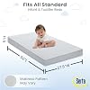 Serta Perfect Slumber Dual Sided Crib and Toddler Mattress - Waterproof - Hypoallergenic - Premium Sustainably Sourced Fiber Core -GREENGUARD Gold Certified (Non-Toxic) - Made in USA