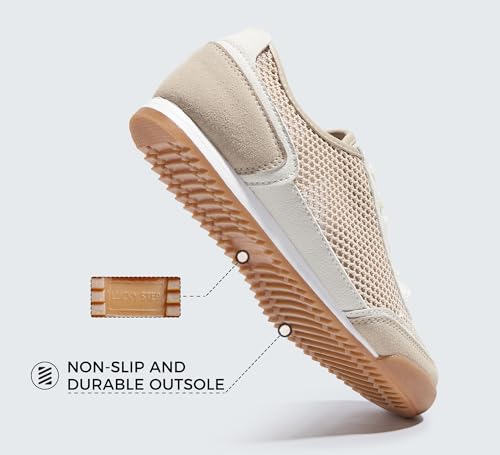 LUCKY STEP Women's Mesh Casual Fashion Sneakers Retro Breathable Walking Shoes Lightweight Classic Tennis Trainers3