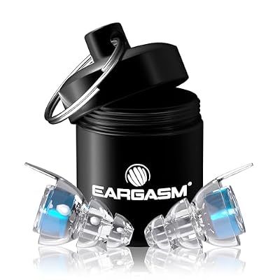 Eargasm High Fidelity Blue Earplugs for Concerts, Festivals, Musicians, DJs, Night-Life, Motorcycle Hearing Protection - Reusable Ear Plugs for High Fidelity Noise Reduction up to 21 dB