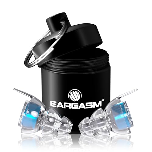 Eargasm High Fidelity Blue Earplugs for Concerts, Festivals, Musicians, DJs, Night-Life, Motorcycle…