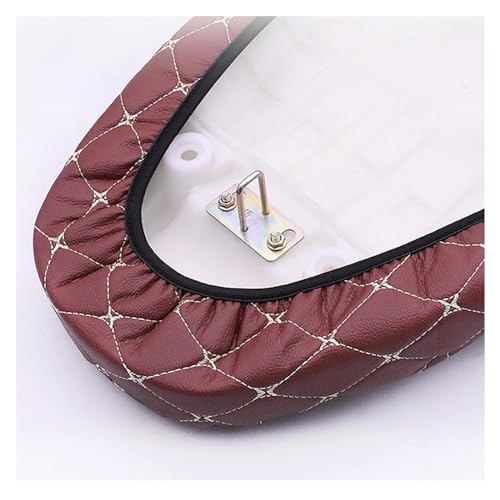 Funda de asiento de moto universal y almohadilla protectora negra 6