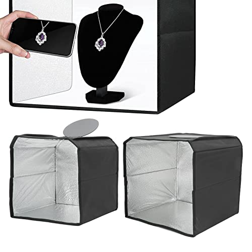 Leapiture Caixa de Luz de Estúdio Portátil Tenda Kit Preto Dobrável Iluminação Softbox Tenda de Tiro