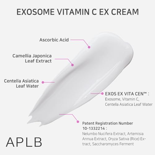 APLB Exosome Vitamin C EX Cream | EXOS EX VITA CEN™ 31.1% 1.86 FL.OZ/Korean Skincare, Efficient absorption, Dark spots, Elasticity Care, Revitalize for gentle and improve skin texture